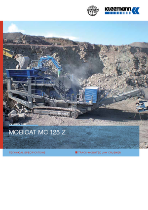 Stații de reciclare moloz Kleemann MC 125 Z