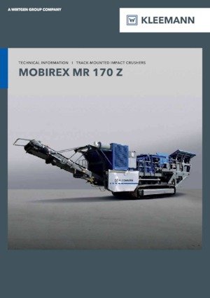 Stații de reciclare moloz Kleemann MR 170 Z