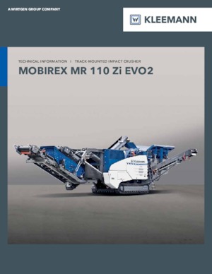 Stații de reciclare moloz Kleemann MR 110 Zi EVO2