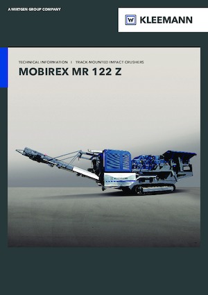 Stații de reciclare moloz Kleemann MR 122 Zi