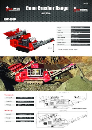 Stații de reciclare moloz Rubble Master MXC-1000