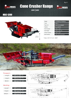 Stații de reciclare moloz Rubble Master MXC-1200