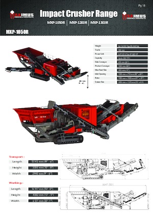 Stații de reciclare moloz Rubble Master MXP-1050R