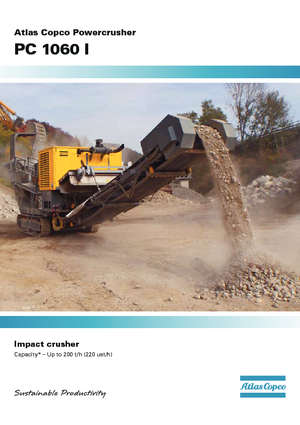 Stații de reciclare moloz Atlas Copco PC 1060I