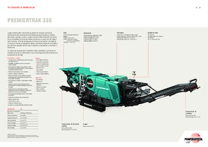 Stații de reciclare moloz Powerscreen Premiertrak 330