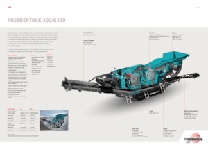Stații de reciclare moloz Powerscreen PREMIERTRAK R300
