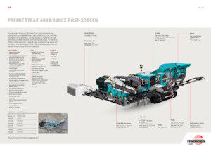 Stații de reciclare moloz Powerscreen PREMIERTRAK R400X 