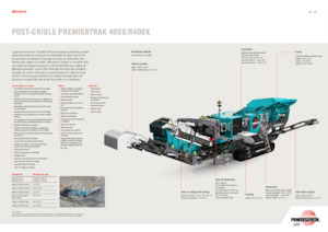 Stații de reciclare moloz Powerscreen PREMIERTRAK R400X 
