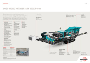 Stații de reciclare moloz Powerscreen PREMIERTRAK R400X 