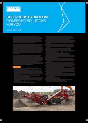 Stații de reciclare moloz Sandvik QH332 DDHS