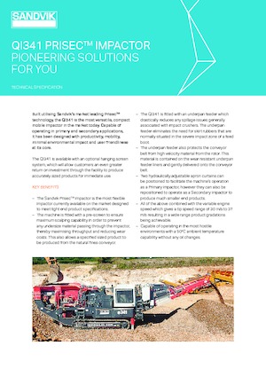 Stații de reciclare moloz Sandvik QI341