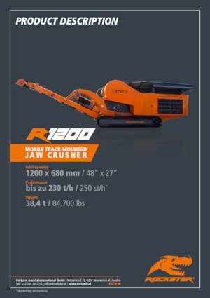 Stații de reciclare moloz Rockster R1200