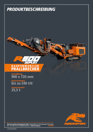 Stații de reciclare moloz Rockster R900D