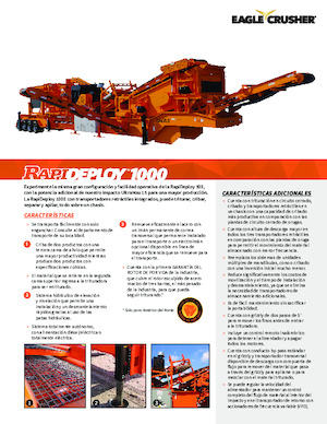 Stații de reciclare moloz Eagle Crusher RapiDeploy 1000