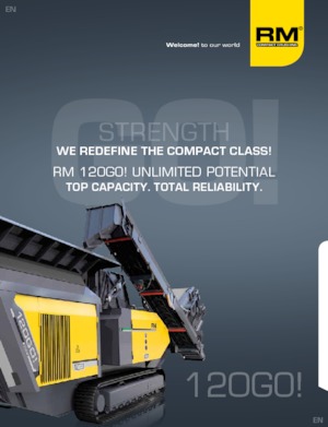 Stații de reciclare moloz Rubble Master RM 120GO!