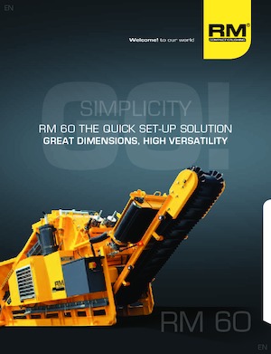 Stații de reciclare moloz Rubble Master RM 60