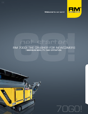 Stații de reciclare moloz Rubble Master RM 70 GO!