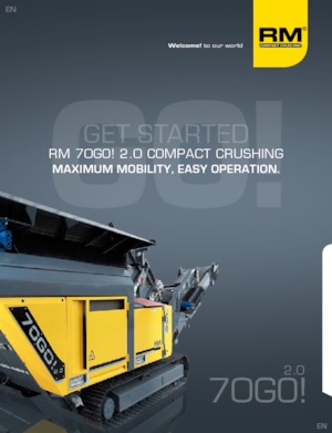 Stații de reciclare moloz Rubble Master RM 70GO! 2.0