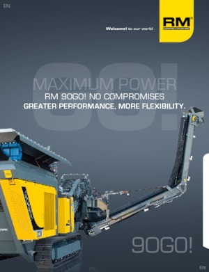 Stații de reciclare moloz Rubble Master RM 90GO!