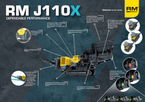 Stații de reciclare moloz Rubble Master RM J110X