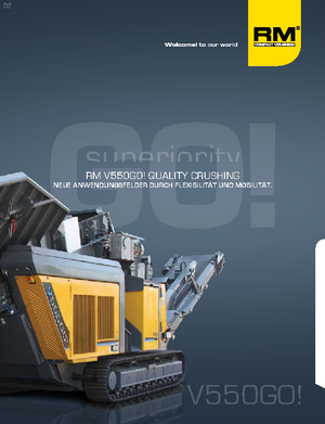 Stații de reciclare moloz Rubble Master RM V550GO!