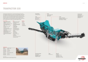Stații de reciclare moloz Powerscreen Trakpactor 320