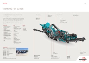 Stații de reciclare moloz Powerscreen Trakpactor 320 SR