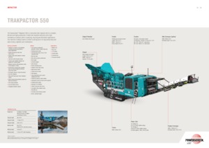 Stații de reciclare moloz Powerscreen Trakpactor 550