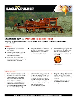 Stații de reciclare moloz Eagle Crusher UM-04