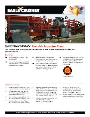 Stații de reciclare moloz Eagle Crusher UM-15