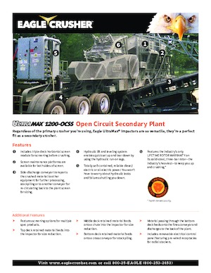 Stații de reciclare moloz Eagle Crusher UM-25