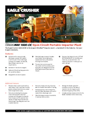 Stații de reciclare moloz Eagle Crusher UM-69