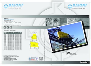 Stații de reciclare moloz Baioni W400/2