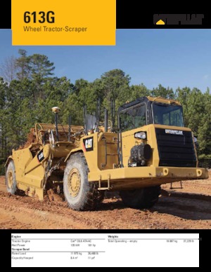 Screpere Caterpillar 613G