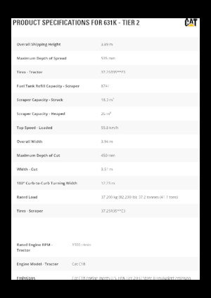 Screpere Caterpillar 631K