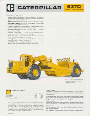Screpere Caterpillar 637D