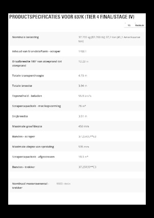 Screpere Caterpillar 637K