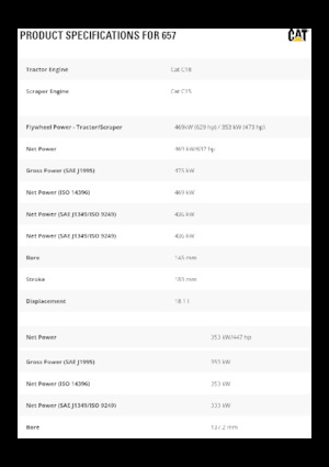 Screpere Caterpillar 657