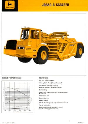 Screpere John Deere Construction JD860-B