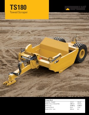 Screpere Caterpillar TS180