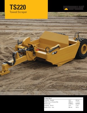 Screpere Caterpillar TS220