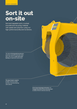 Cupe de sortare Epiroc BS 1600