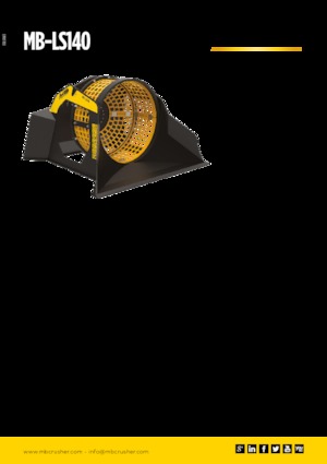 Cupe de sortare MB Crusher MB-LS140