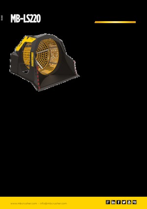 Cupe de sortare MB Crusher MB-LS220