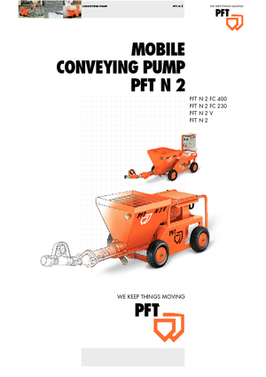 Pompe transportoare cu șurub PFT N 2 V