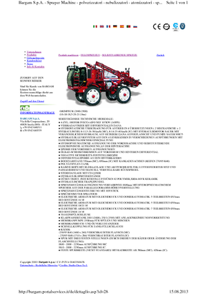 Pulverizatoare de câmp cu autopropulsie Bargam Grimpeur 2500 MC