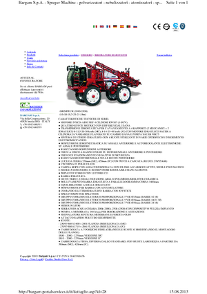 Pulverizatoare de câmp cu autopropulsie Bargam Grimpeur 2500 MC