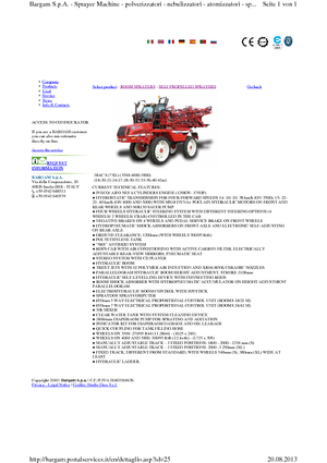 Pulverizatoare de câmp cu autopropulsie Bargam Mac 4000 XL
