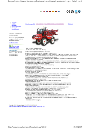 Pulverizatoare de câmp cu autopropulsie Bargam Mac 4000 XL