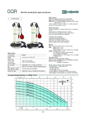 Pompe de canalizare Calpeda GQR 10-16